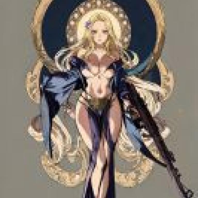 Flower of Justice，Mafdet Destiny Child，一幅動漫女孩圖畫。