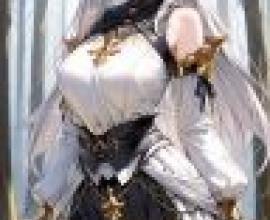 TA，Anime character with white hair.