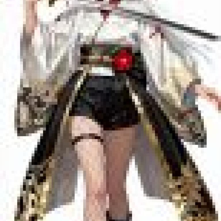 武士少女，額頭上有個字母S的女孩。