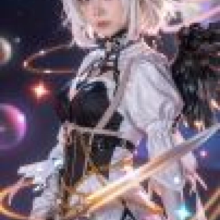 ZIT trans，Anime character of female in white.