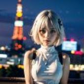 Computer wallpaper， real life， Tobiichi origami， Date A Live， Tokyo Night Race style