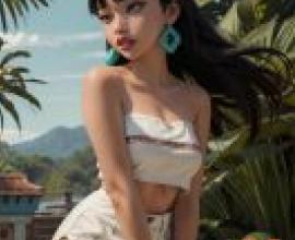 秋兒 (Chel) ，The Road to El Dorado，封面上的模特兒留著一頭深色長髮。