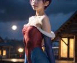 Lilith Aensland DarkstalkersA woman in red and blue standing in front