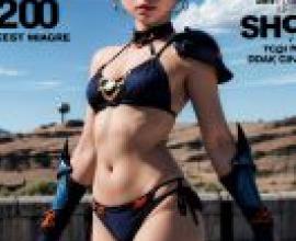 Mobile phone wallpaper， Fantasy War Chronicles， Yoni Leda， Leda， realistic， Bikini Armor female knights realistic phantom