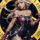Apprentice Illusion Magician Yu Gi Oh，一位女孩穿著 Durie 樂隊的女巫服裝。