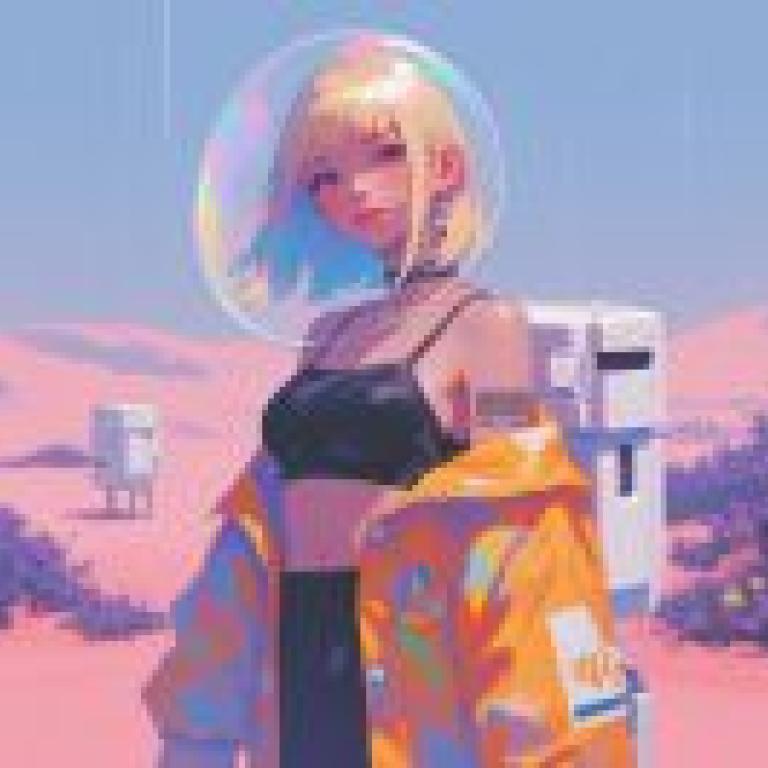 Technology and DoomsdayA girl is in space with her helmet.