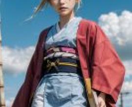 手機桌布，Mashiro (真白) ，ムシブギョー，蟲奉行，寫實，雜誌中一位名叫「minaae」的女性穿著紅色和藍色的衣服。