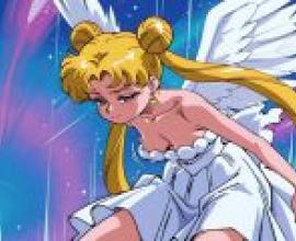 水手月亮 月野兔，背上有翅膀的水手少女。