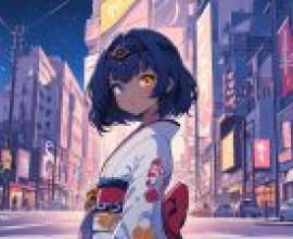 電腦桌布，坎蒂斯，Candace，Genshin，原神，動漫，城市夜色細緻畫