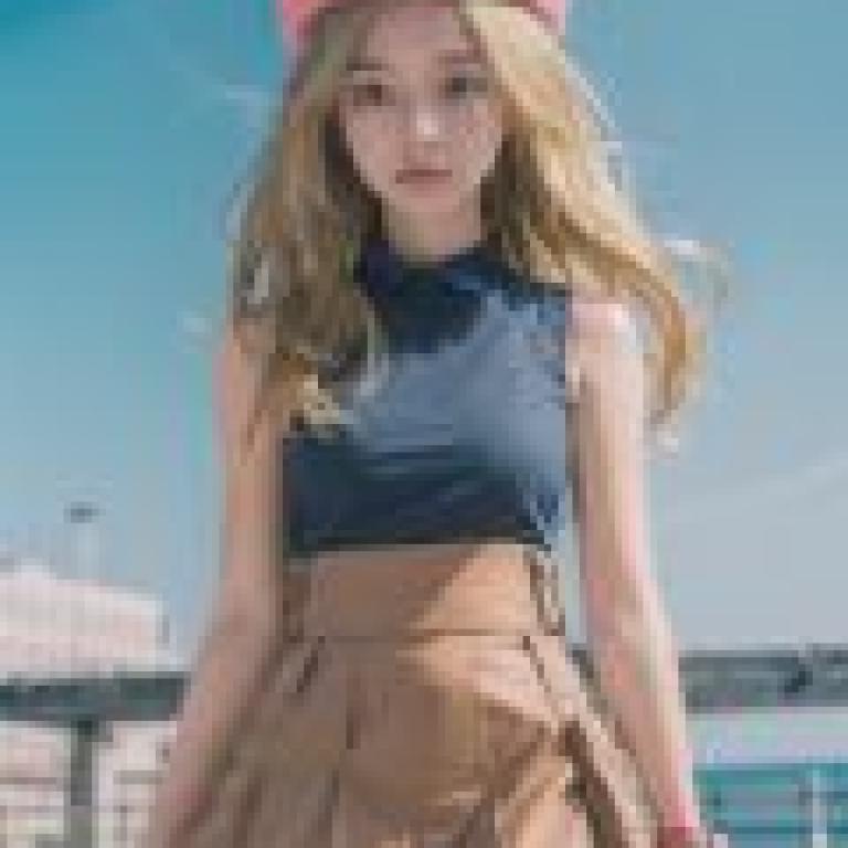 Serena， Pokemon，Girl wearing a pink hat.