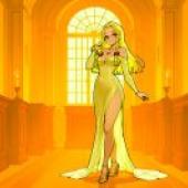 一位身穿黃色洋裝、長髮飄飄的情婦，她藏著一個秘密。