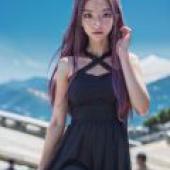 露蒂西亞·阿爾派恩 魔法少女奈葉 ViVid，身穿紫色連身裙的紫髮女孩。