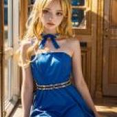 Spica Nerius Ragnarok Online，A girl with blonde hair sitting on top of a window sill.