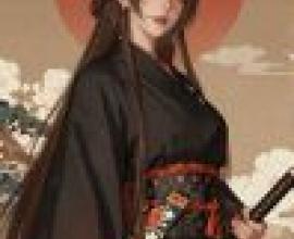 時間流逝，動漫女性手持劍弓。