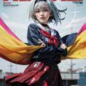 空銀古，《龍王的工作永無止境》，一個藍髮女孩在前面拿著斗篷