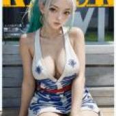 Yamato，One Piece，模特兒身上散發著魅力。