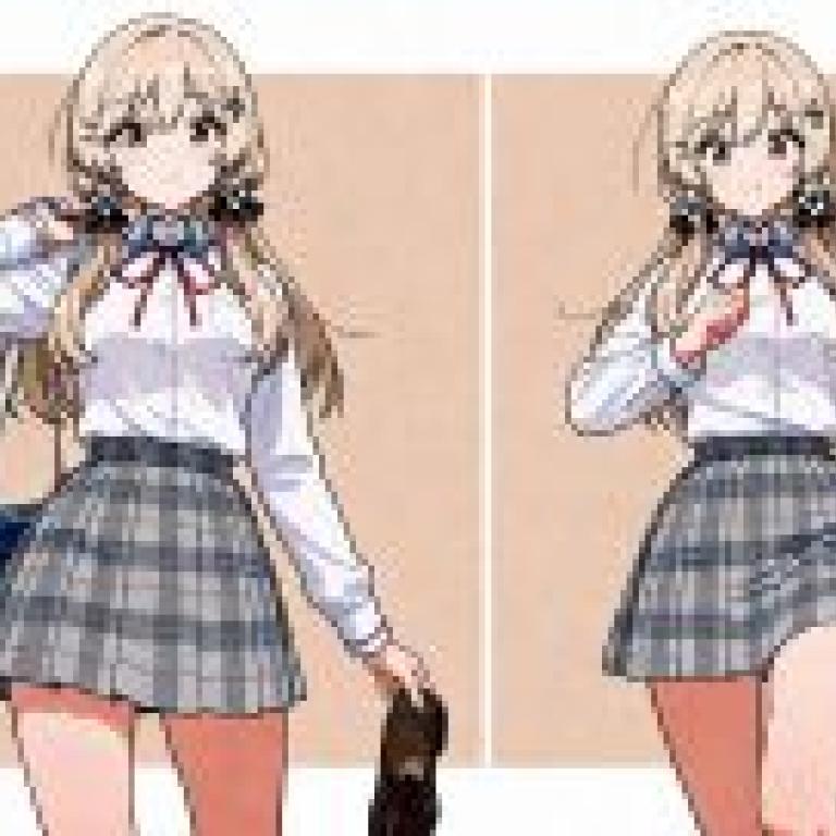 Ajisai Sena，Two girls with identical outfits.