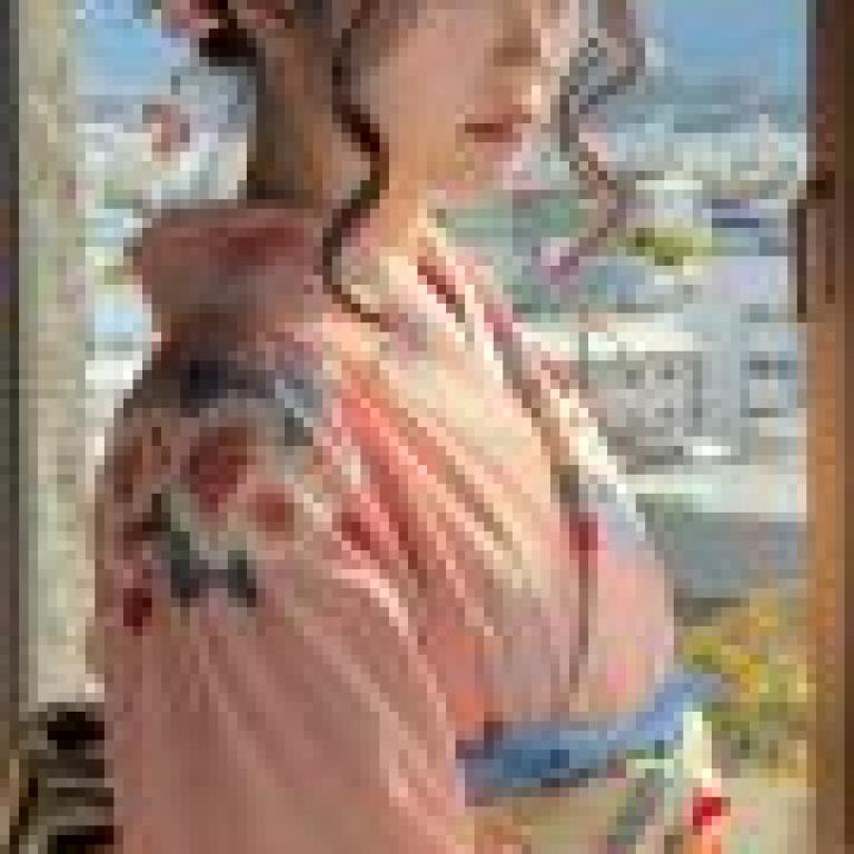 ZIT trans，身穿日本服飾的女子。