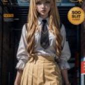 手機桌布，蘿絲·奧里亞納 Rose Oriana 我想成為影之強者，寫實，魅力封面：現實與動漫
