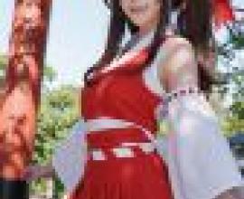 Reimu Hakurei，A girl in a red dress.