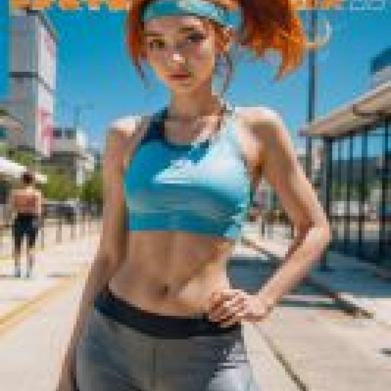Ring Fit Adventure， Trainee Ring Fit Adventure，A cover of the magazine Riaume featuring a woman in a blue sport bra with a ponytail.