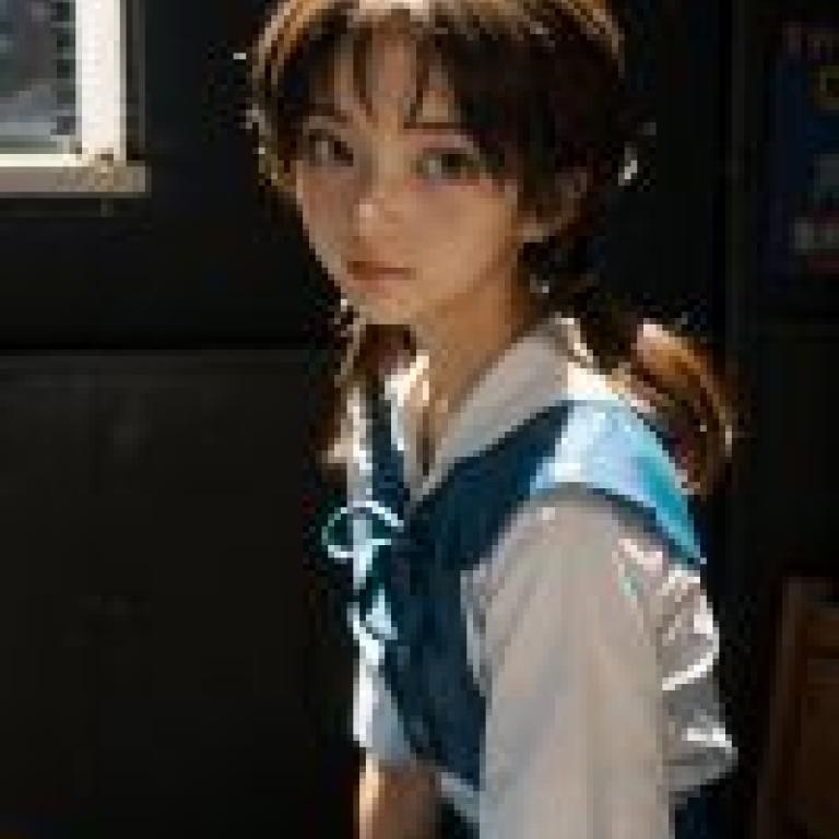 手機桌布，洞木光 (Hikari Horaki)，寫實，身穿校服的年輕女孩。