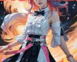 Asta Honkai Star Rail，一位身穿白色連身裙，點綴著粉紅色點綴的女子。