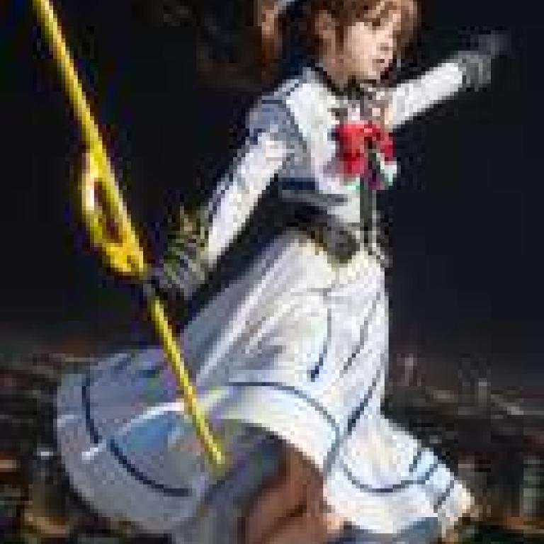 Takamachi Nanoha，Magical girl，A girl in a princess dress.