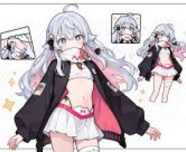 神樂奈奈（Kagura Nana）vtuber，一張女性動漫角色的圖片