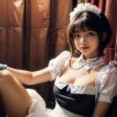 電腦桌布，莉莉絲 (リリス)， LILITH，新來的女傭有點怪真人，妖嬈女僕風情