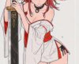 Battle Witch，A girl with red hair in the midst of battle.