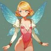 fairy girl，A female character with wings.