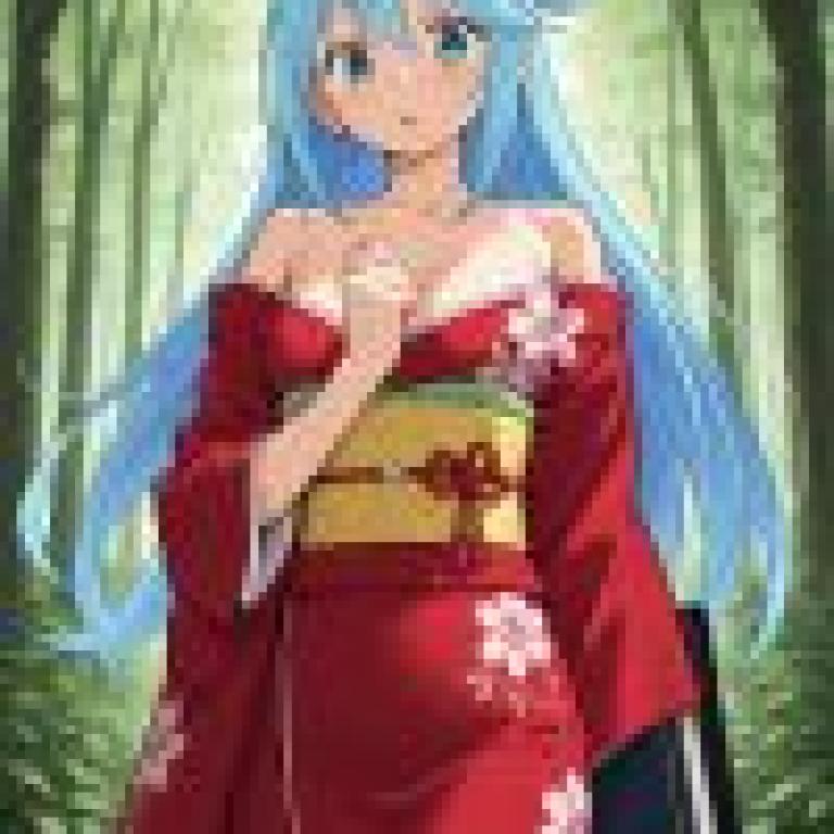 Aqua konosuba，An anime drawing of a girl in red.