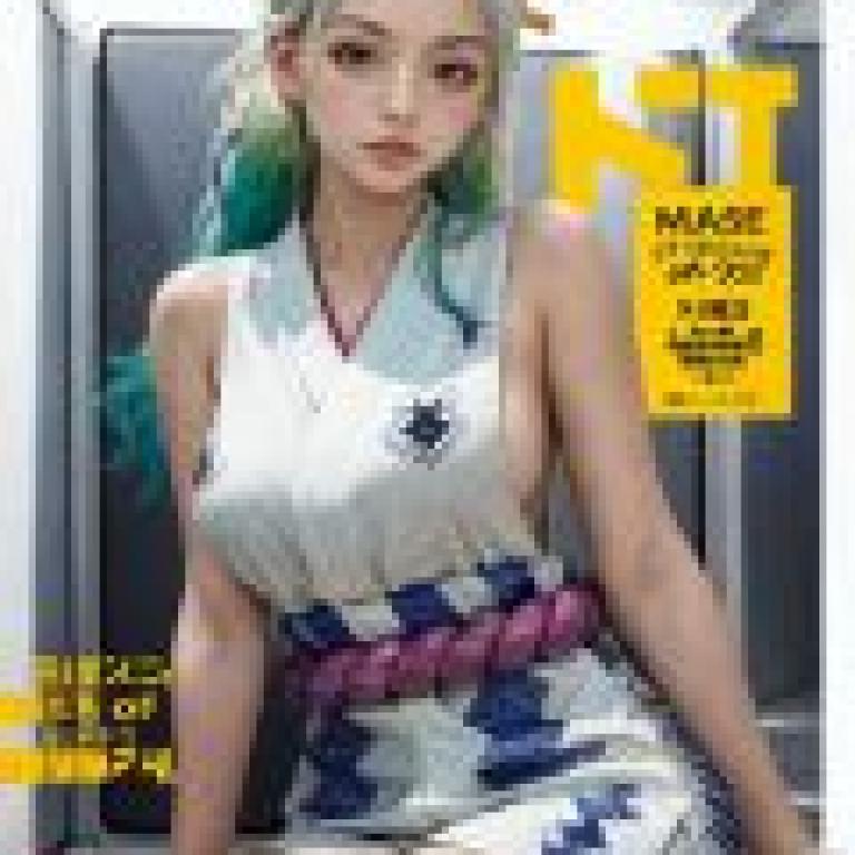 Yamato，One Piece，The cover of the magazine with the girl in blue.