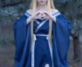 Phantom in the Mountains，Blue dress on a girl.