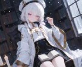 神秘城堡的女主人，女孩正在讀書。