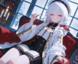 神秘城堡女主人，一個戴眼鏡的動漫角色。