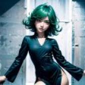 Computer wallpaper， real life， tornado， One Punch Man， elegant tornado street shooting beauty