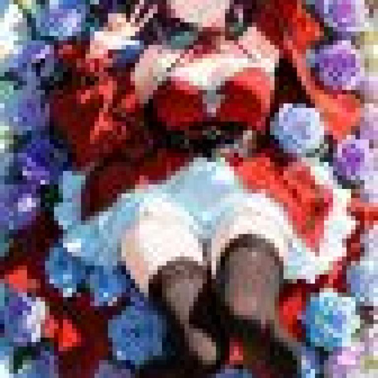 vitality，A anime girl laying down surrounded