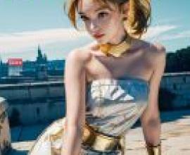 Marle マール Chrono Trigger，戴著 Faye 黃金首飾的女孩。