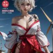 手機桌布 Luna，Dead or Alive，寫實 紅白裙裝的動漫精靈