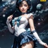 手機桌布，水野亞美 (Sailor Mercury)，美少女戰士，寫實，水野亞美的藍光封面