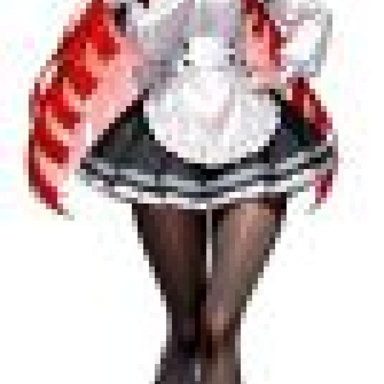 女孩們，身穿廚房制服的女人。