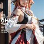 Mobile phone wallpaper， Yae Miko Genshin Impact Genshin Impact， realism， traditional beauty