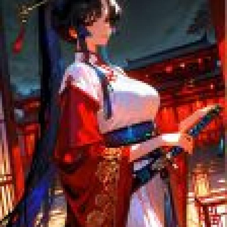 girls，A girl holding a sword with blue hair.