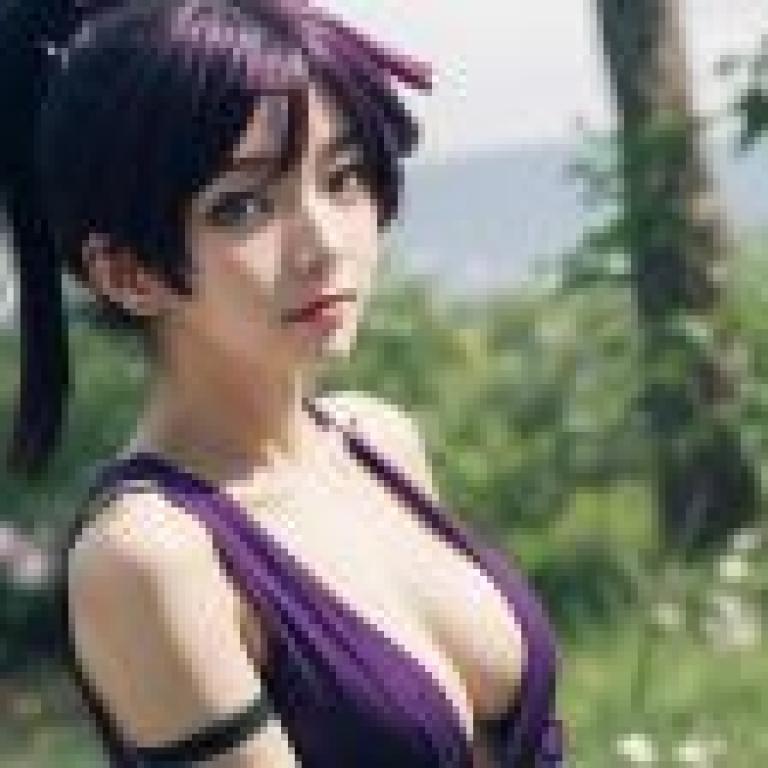 Computer wallpaper， Yuzuriha Hells Paradise， real person， Zizi Qiaoying