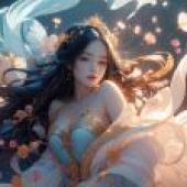 Computer wallpaper， live version， flower goddess， flower sea fantasy style