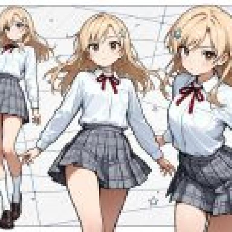 Ajisai Sena，Girls are smiling and wearing school uniforms.