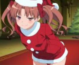 Shirai Kuroko，Anime girl with bow in head.
