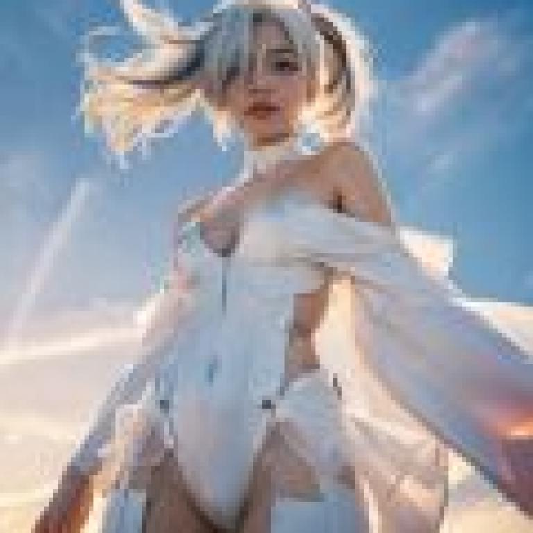 Anachiro 又名灰姑娘 NIKKE，一個人工創造的金髮白膚的女性。